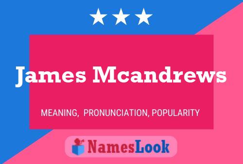 ملصق اسم James Mcandrews