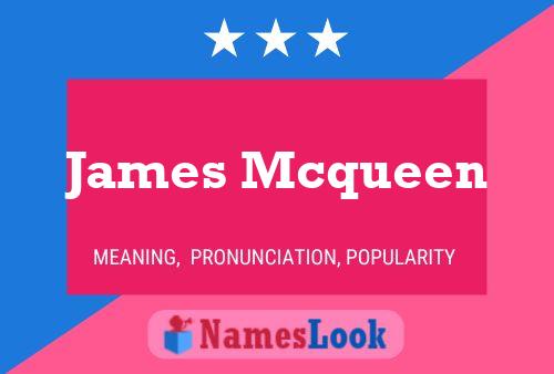 ملصق اسم James Mcqueen