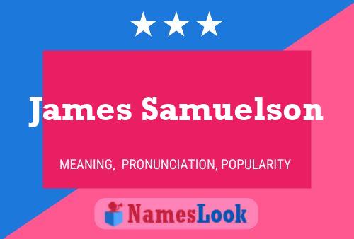 ملصق اسم James Samuelson