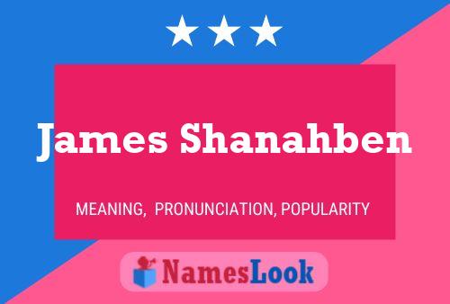 ملصق اسم James Shanahben