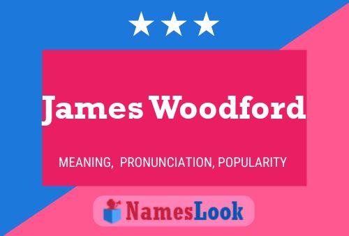 ملصق اسم James Woodford