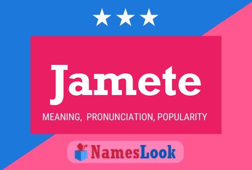 ملصق اسم Jamete