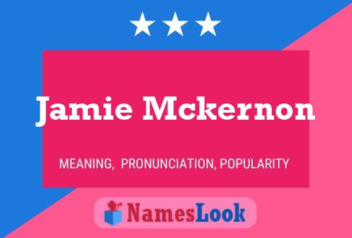 ملصق اسم Jamie Mckernon