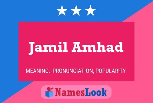 ملصق اسم Jamil Amhad