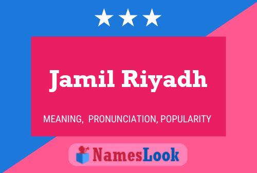 ملصق اسم Jamil Riyadh