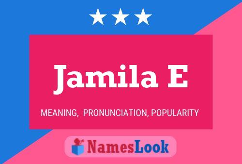 ملصق اسم Jamila E