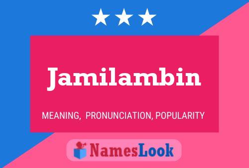 ملصق اسم Jamilambin