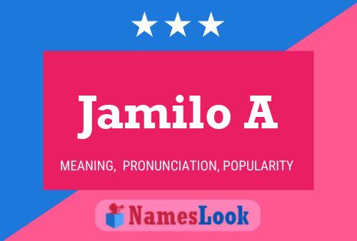 ملصق اسم Jamilo A