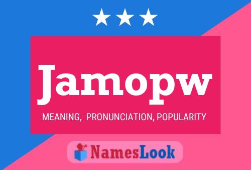 ملصق اسم Jamopw