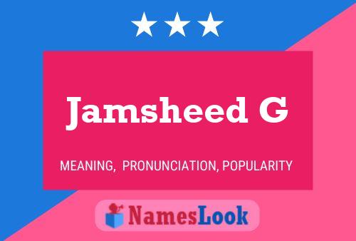 ملصق اسم Jamsheed G