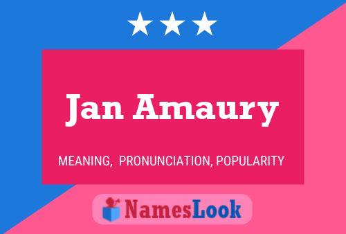 ملصق اسم Jan Amaury