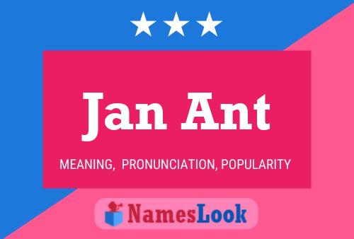 ملصق اسم Jan Ant