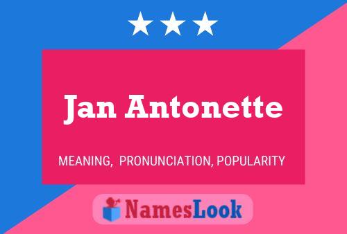 ملصق اسم Jan Antonette