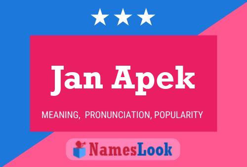 ملصق اسم Jan Apek