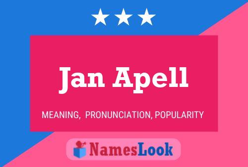 ملصق اسم Jan Apell