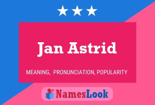 ملصق اسم Jan Astrid