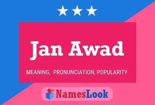 ملصق اسم Jan Awad