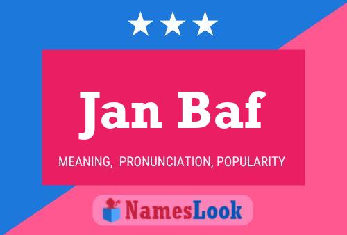 ملصق اسم Jan Baf