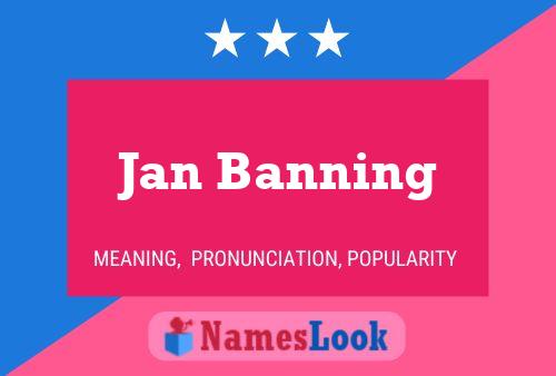 ملصق اسم Jan Banning