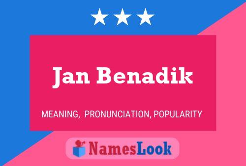 ملصق اسم Jan Benadik