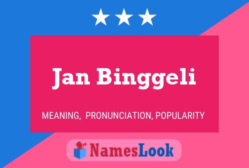 ملصق اسم Jan Binggeli