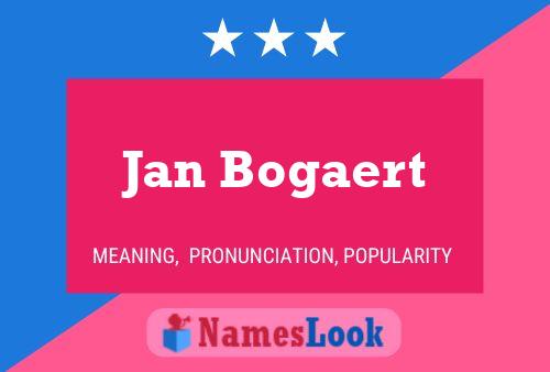 ملصق اسم Jan Bogaert