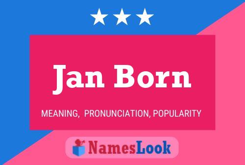 ملصق اسم Jan Born