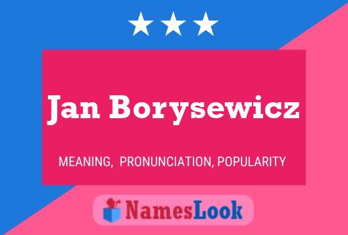 ملصق اسم Jan Borysewicz