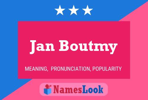 ملصق اسم Jan Boutmy