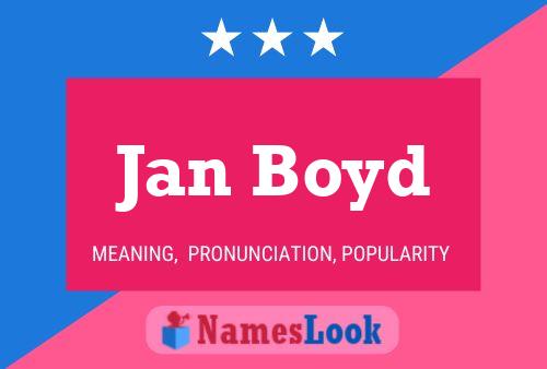 ملصق اسم Jan Boyd