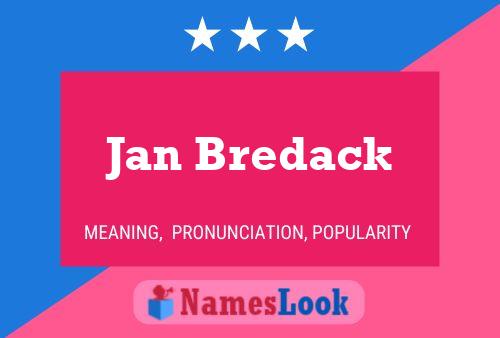 ملصق اسم Jan Bredack