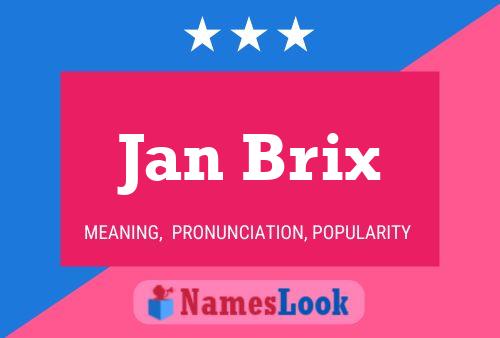 ملصق اسم Jan Brix