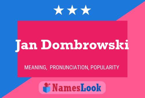 ملصق اسم Jan Dombrowski