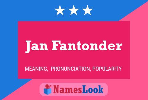 ملصق اسم Jan Fantonder