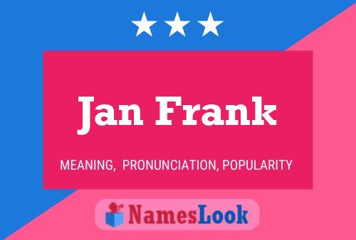 ملصق اسم Jan Frank