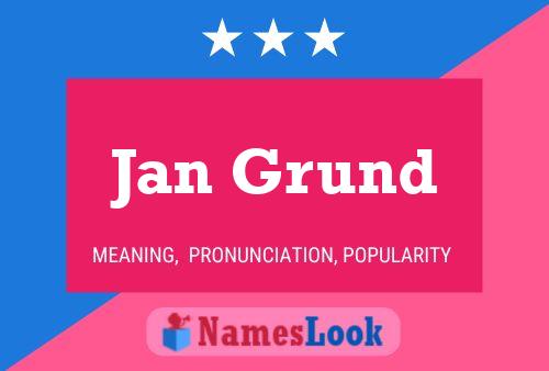 ملصق اسم Jan Grund