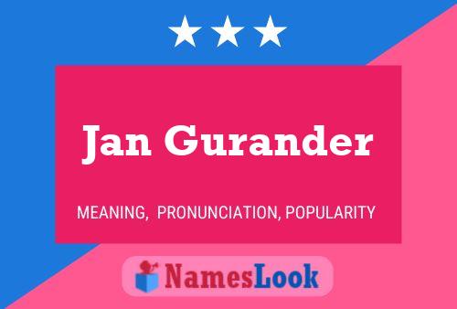 ملصق اسم Jan Gurander