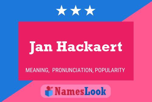 ملصق اسم Jan Hackaert