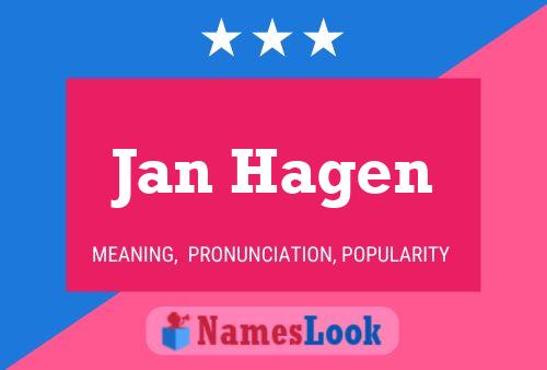 ملصق اسم Jan Hagen