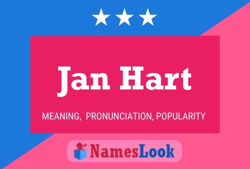 ملصق اسم Jan Hart