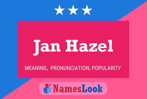 ملصق اسم Jan Hazel