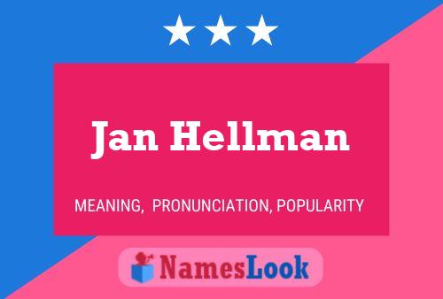 ملصق اسم Jan Hellman