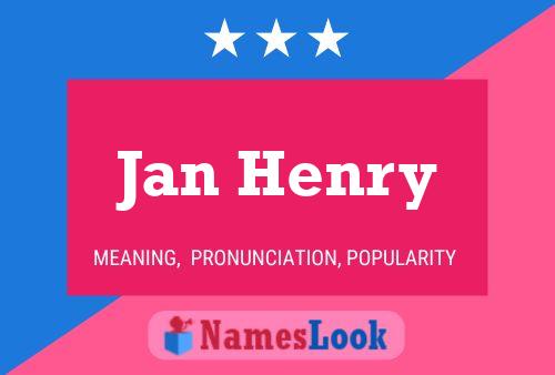 ملصق اسم Jan Henry