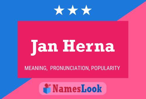 ملصق اسم Jan Herna