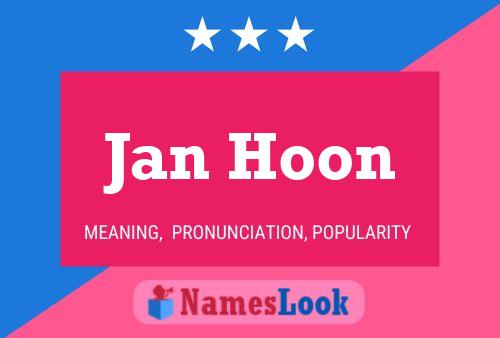 ملصق اسم Jan Hoon