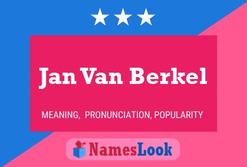 ملصق اسم Jan Van Berkel