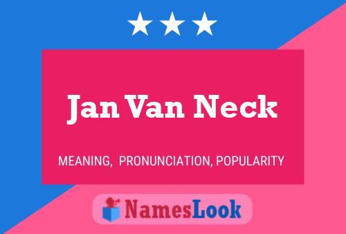 ملصق اسم Jan Van Neck