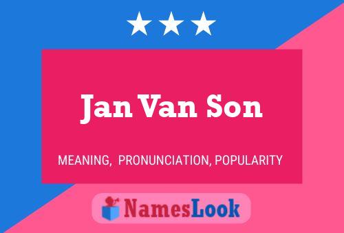 ملصق اسم Jan Van Son