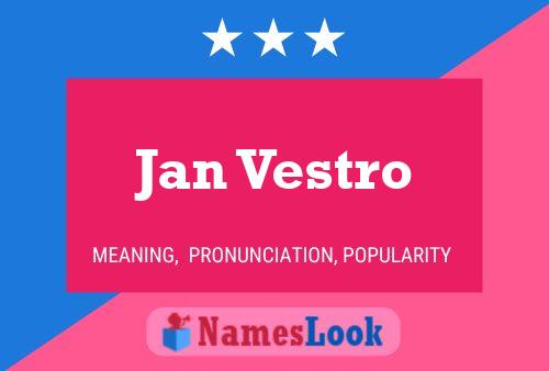 ملصق اسم Jan Vestro