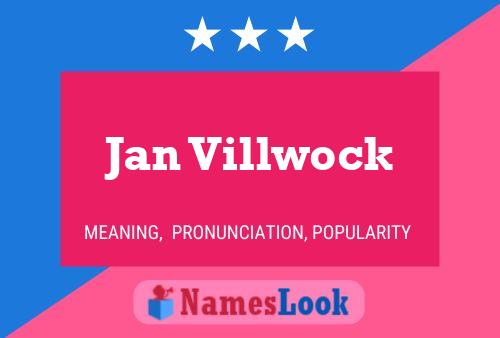 ملصق اسم Jan Villwock